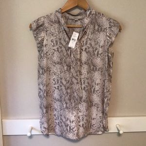 LOFT snake print blouse